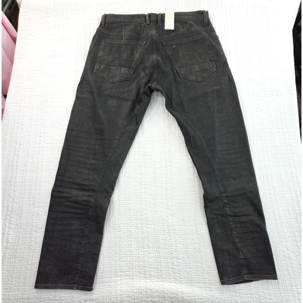 G-Star Raw Mens Black Jeans Ignition Destroyed 36x32 Moto Cross 3D Zip Slim - Picture 2 of 16